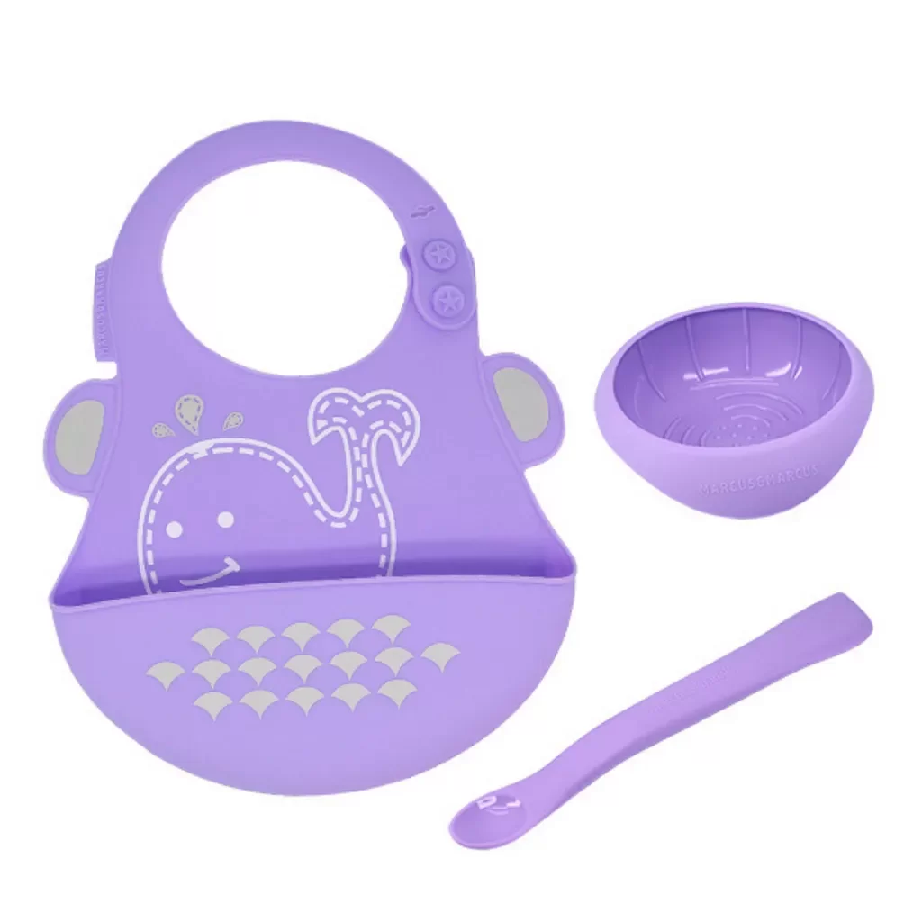MARCUS & MARCUS Baby First Feeding Set (Purple)